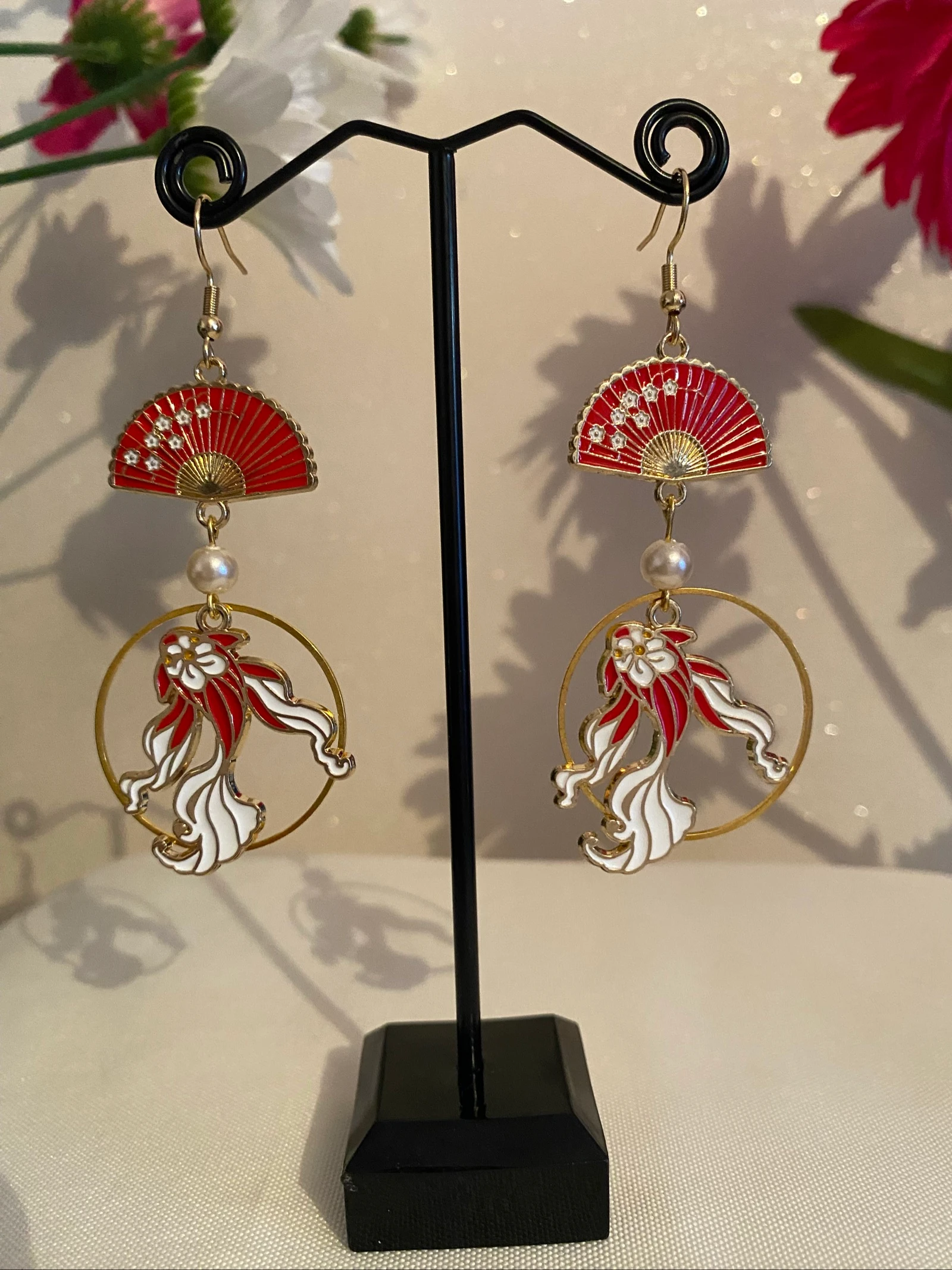 Boucles d’oreilles carpe koï
